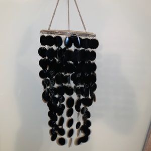 Black hanging chandelier decoration